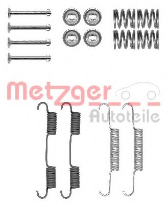 105-0896 METZGER Accessory Kit, parking brake shoes