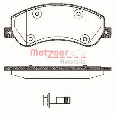 1170774 METZGER Brake Pad Set, disc brake