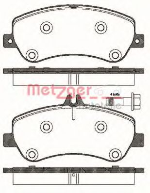 1170777 METZGER Brake Pad Set, disc brake
