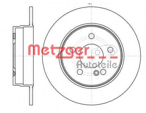 6110423 METZGER Brake System Brake Disc