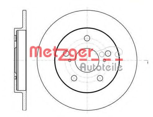 6110498 METZGER Brake System Brake Disc