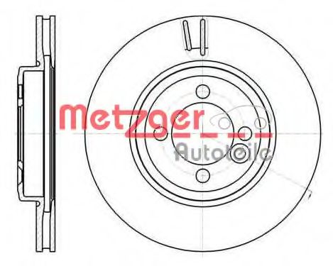 61081.10 METZGER Brake System Brake Disc