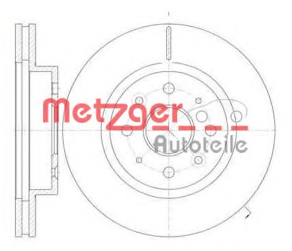 61103.10 METZGER Brake System Brake Disc