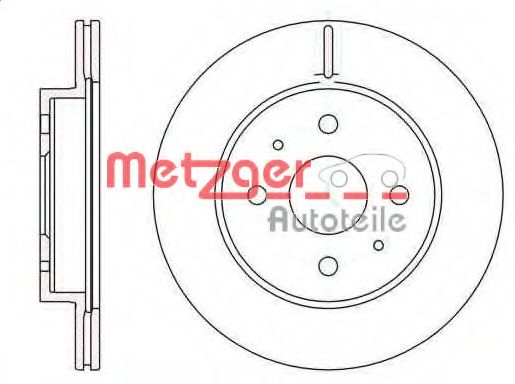 6110277 METZGER Brake System Brake Disc