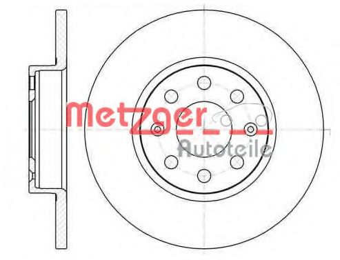 61209.00 METZGER Brake System Brake Disc