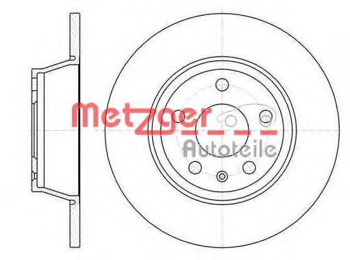 61214.00 METZGER Brake Disc