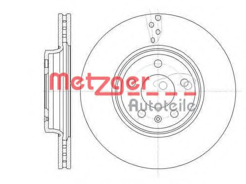 61292.10 METZGER Тормозной диск