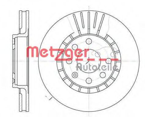 6178.10 METZGER Brake System Brake Disc