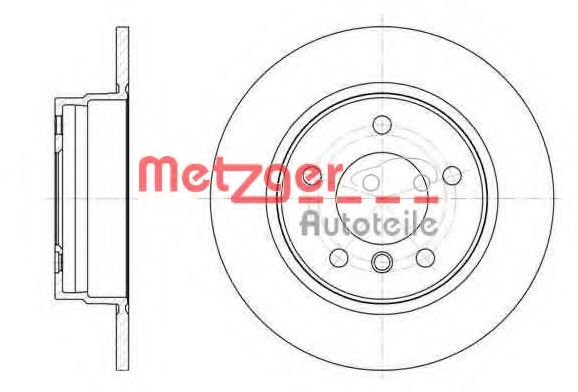 6284.00 METZGER Brake System Brake Disc