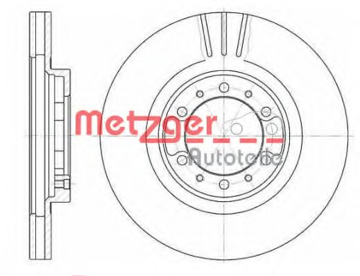 6110331 METZGER Brake System Brake Disc