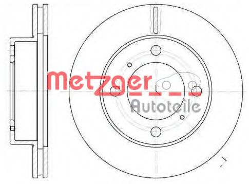 6539.10 METZGER Brake System Brake Disc