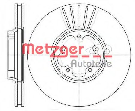 6609.10 METZGER Brake System Brake Disc