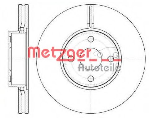 6110662 METZGER Brake System Brake Disc