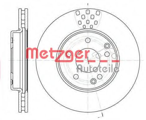 6751.10 METZGER Тормозной диск