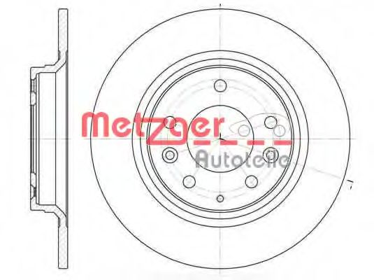 6881.00 METZGER Brake System Brake Disc