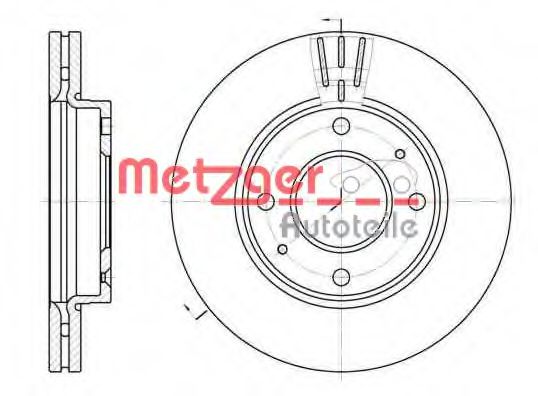 6987.10 METZGER Brake System Brake Disc