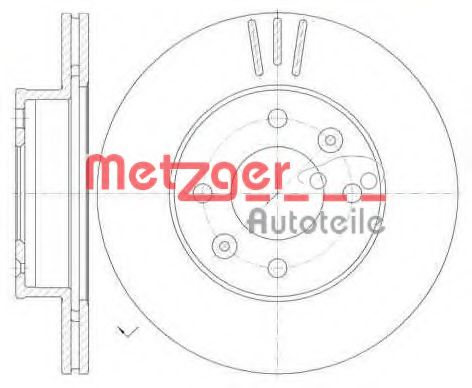 6990.10 METZGER Brake Disc
