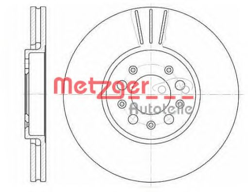 6544.10 METZGER Brake System Brake Disc