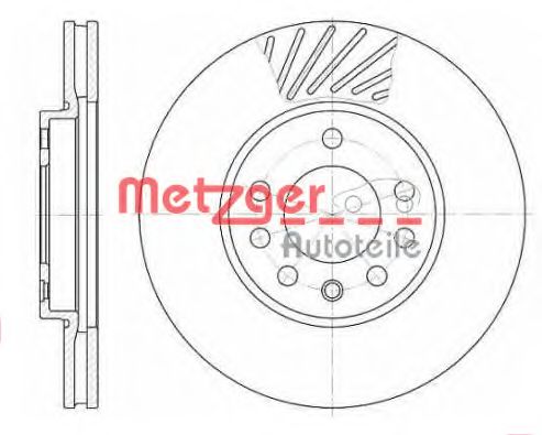 6584.10 METZGER Brake System Brake Disc