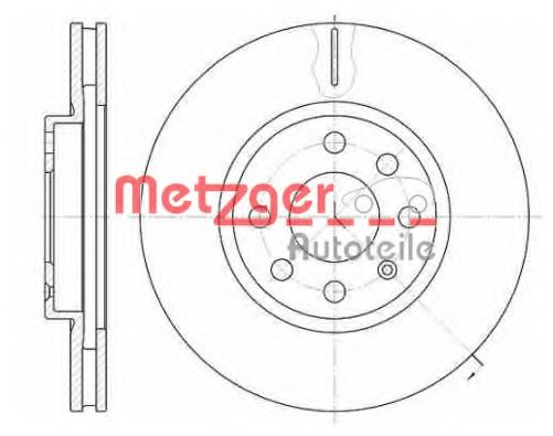 6611.10 METZGER Brake System Brake Disc