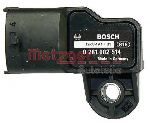 0906145 METZGER Sensor, boost pressure