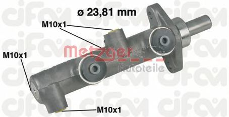 202-159 METZGER Тормозная система Главный тормозной цилиндр