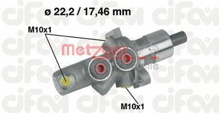 202-175 METZGER Brake System Brake Master Cylinder