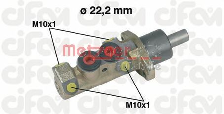 202-228 METZGER Brake System Brake Master Cylinder