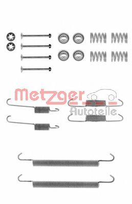 105-0707 METZGER Brake System Accessory Kit, brake shoes