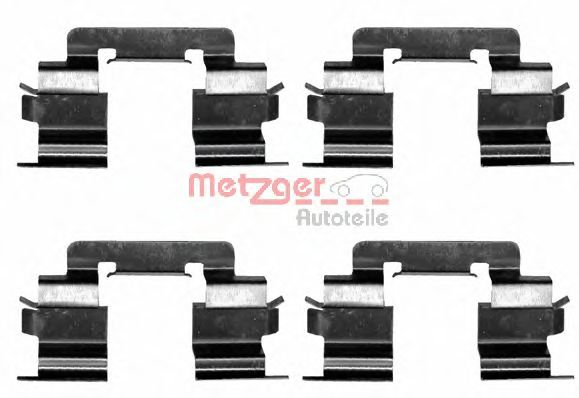 109-1216 METZGER Brake System Accessory Kit, disc brake pads