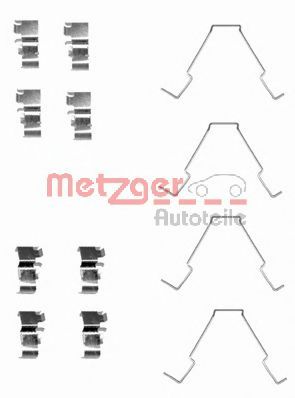 109-1652 METZGER Brake System Accessory Kit, disc brake pads