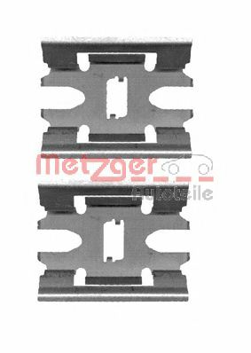 109-1663 METZGER Brake System Accessory Kit, disc brake pads