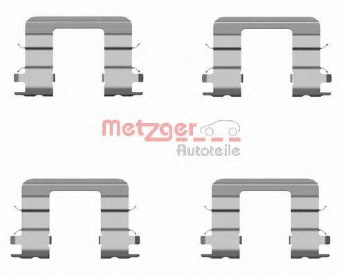109-1696 METZGER Тормозная система Комплектующие, колодки дискового тормоза