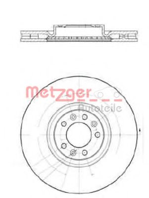 25259 V METZGER Brake Disc