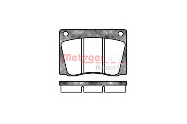 1170808 METZGER Brake Pad Set, disc brake