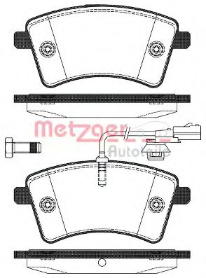 1170776 METZGER Brake Pad Set, disc brake