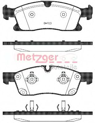 1170785 METZGER Brake System Brake Pad Set, disc brake