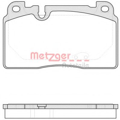 1170789 METZGER Brake Pad Set, disc brake