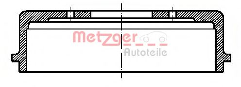 BT 242 METZGER Bremstrommel