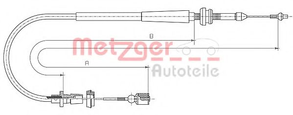 10.0862 METZGER Accelerator Cable