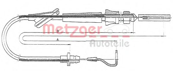 10.0921 METZGER Accelerator Cable