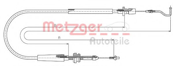 11.0636 METZGER Air Supply Accelerator Cable