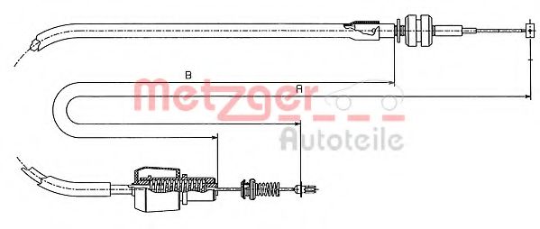 11.1247 METZGER Air Supply Accelerator Cable