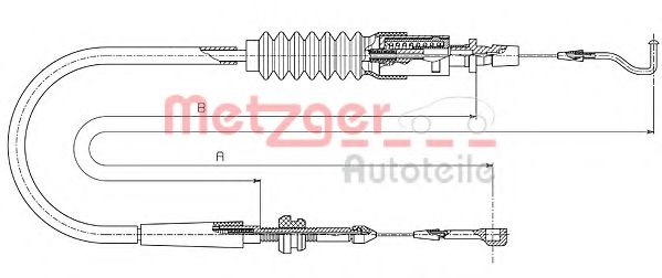 14.4304 METZGER Accelerator Cable