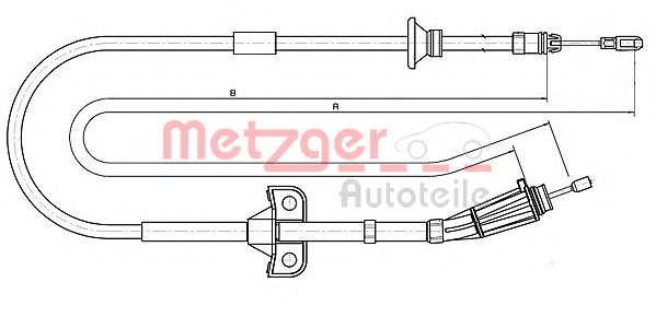 10.8189 METZGER Brake System Cable, parking brake