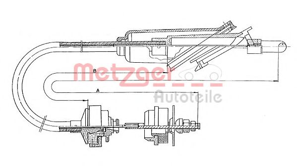 11.2251 METZGER Clutch Cable
