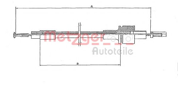 11.2431 METZGER Clutch Clutch Cable