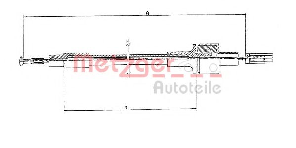11.2432 METZGER Clutch Cable
