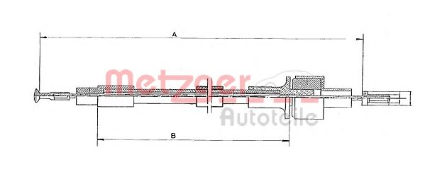 11.2433 METZGER Clutch Cable