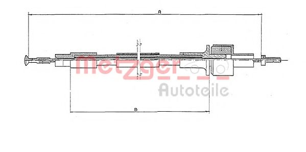 11.245 METZGER Clutch Cable